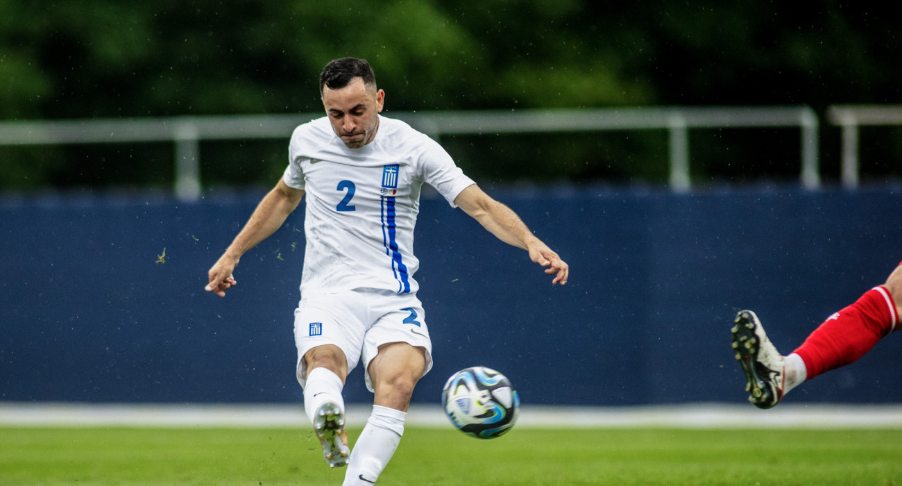 Ο Μανώλης Σάλιακας σε αγώνα της εθνικής Ελλάδας / Πηγή: Eurokinissi