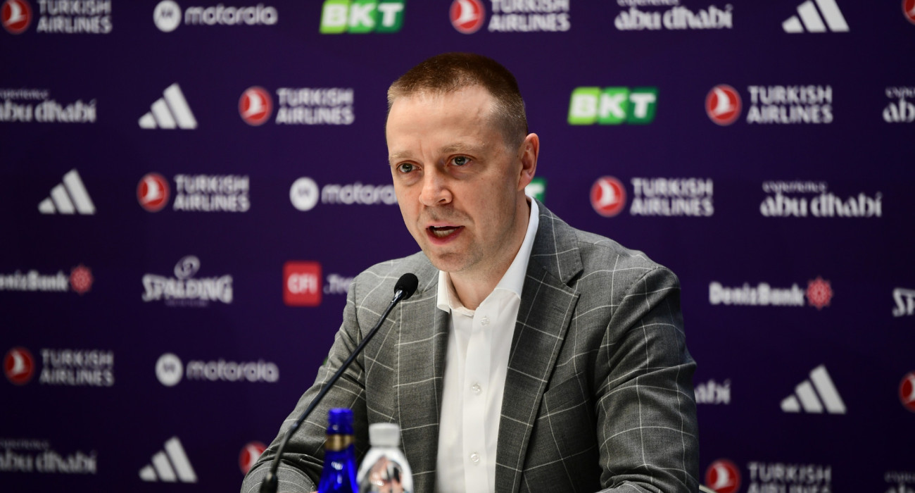 Ο Παούλιους Μοτεγιούνας, όσο ακόμα είχε τον ρόλο του CEΟ της Euroleague / Πηγή: Eurokinissi