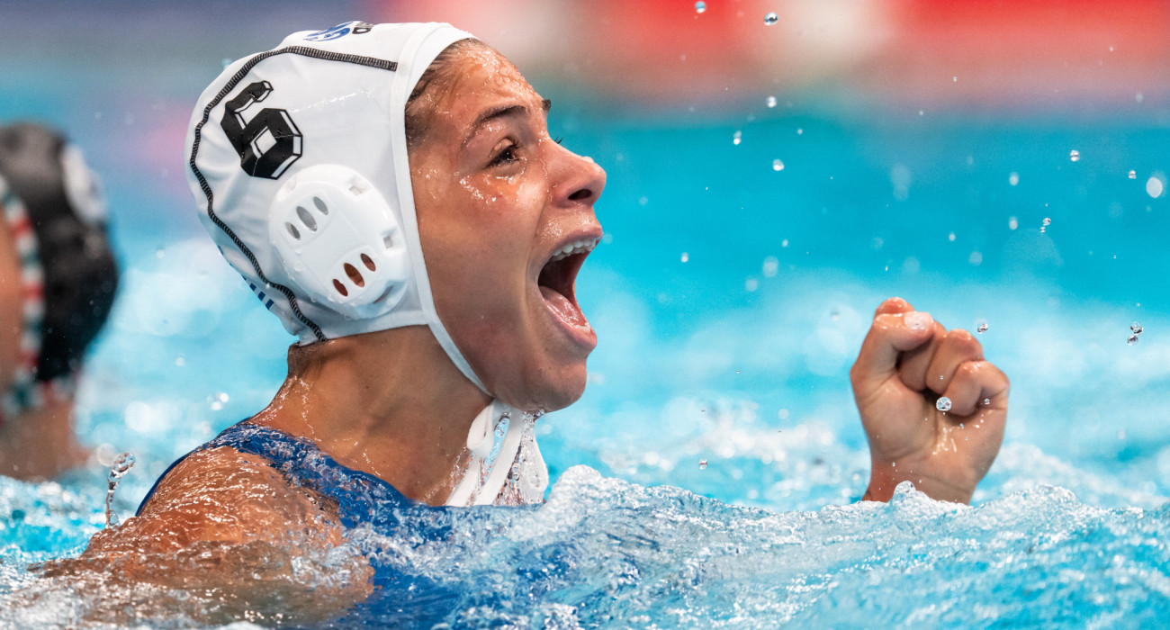 H Έλενα Ξενάκη πανηγυρίζει στον παγκόσμιο τελικό στη Σιγκαπούρη / Πηγή: Eurokinissi