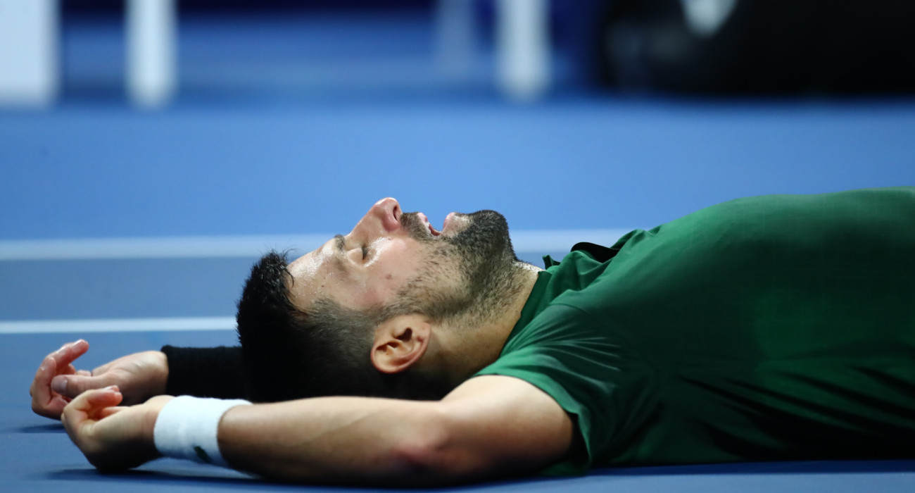 Ο Νόβακ Τζόκοβιτς σε στιγμιότυπο από το Hellenic Championship/Πηγή: Eurokinissi