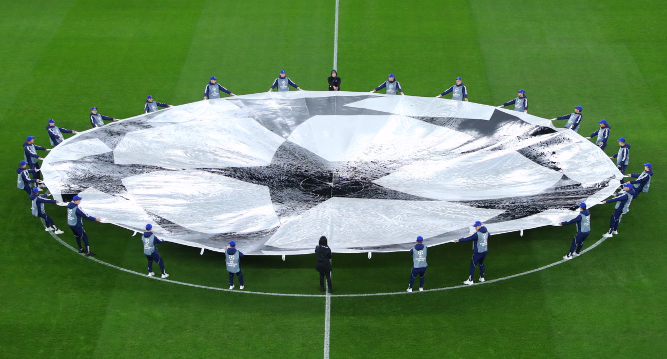 Το σεντόνι του Champions League / Πηγή: Eurokinissi