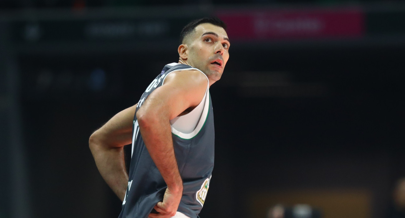 Ο Κώστας Σλούκας στο παιχνίδι με την Μπασκόνια, Πηγή: Eurokinissi