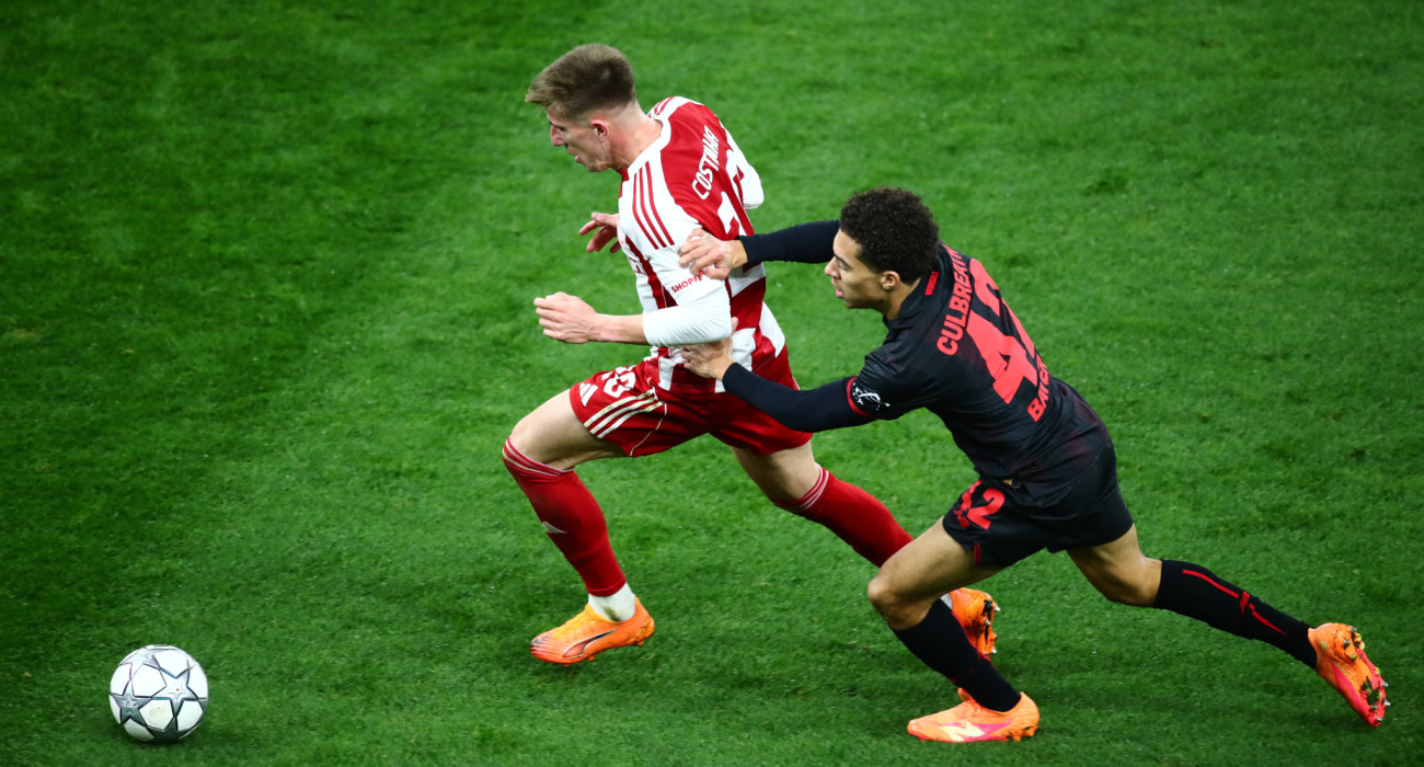 Στιγμιότυπο από το παιχνίδι ανάμεσα σε Ολυμπιακό και Μπάγερ Λεβερκούζεν, Πηγή: Eurokinissi