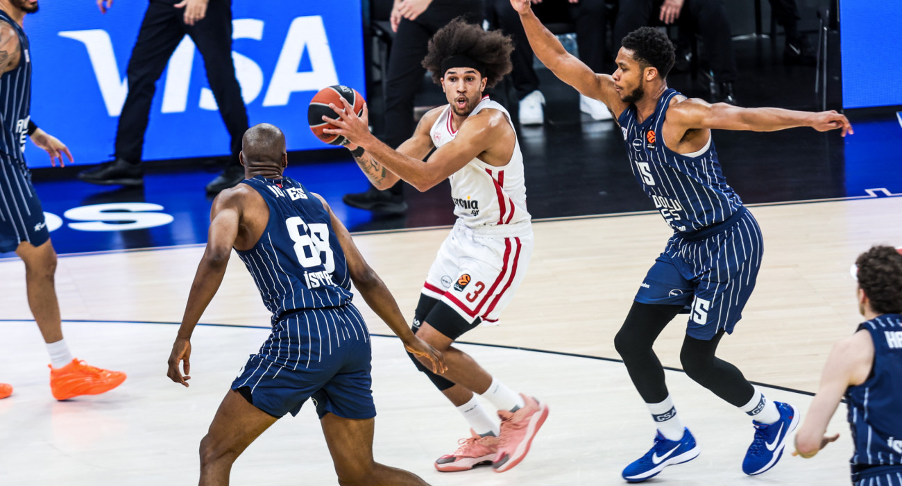 Στιγμιότυπο από το παιχνίδι ανάμεσα σε Αναντολού Εφές και Ολυμπιακό, Πηγή: Eurokinissi