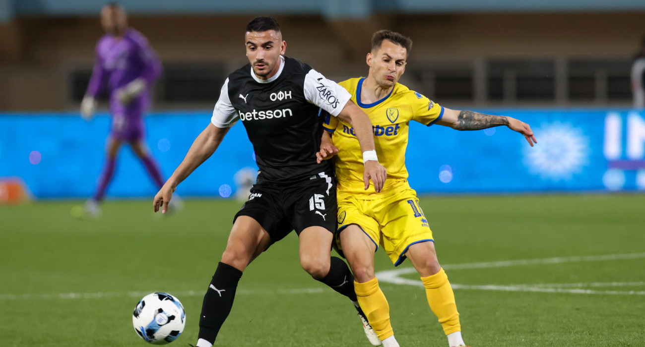 Στιγμιότυπο από την αναμέτρηση ΟΦΗ - Παναιτωλικός / Πηγή: Eurokinissi