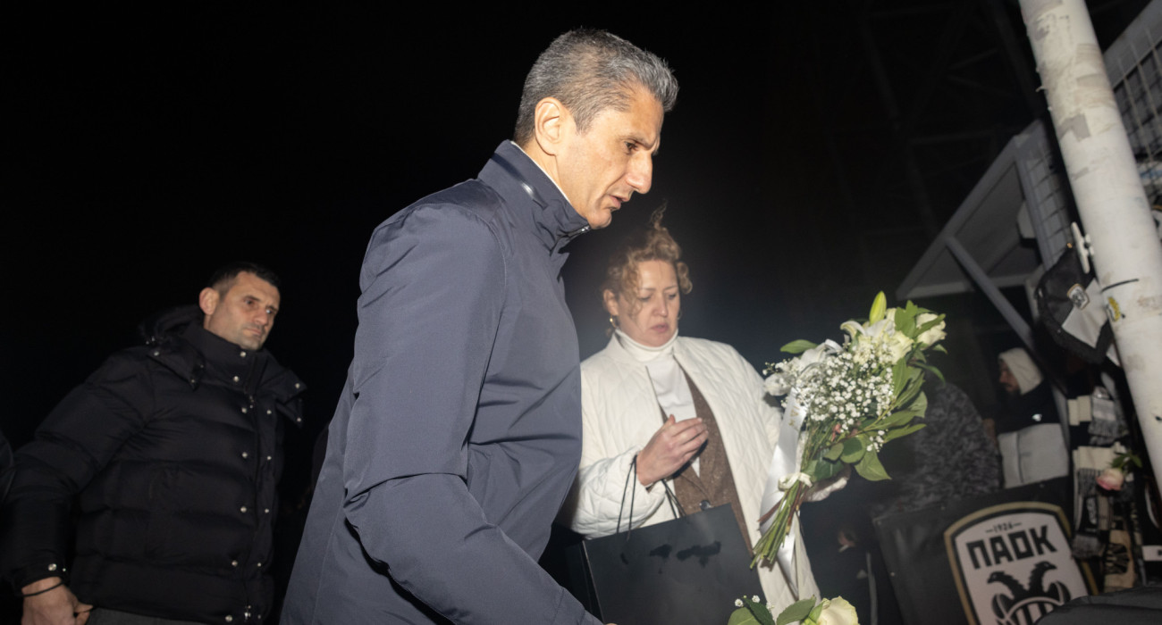 Ο Ραζβάν Λουτσέσκου και η Μαρία Γκοντσάρεβα σε κλίμα οδύνης / Πηγή: Eurokinissi