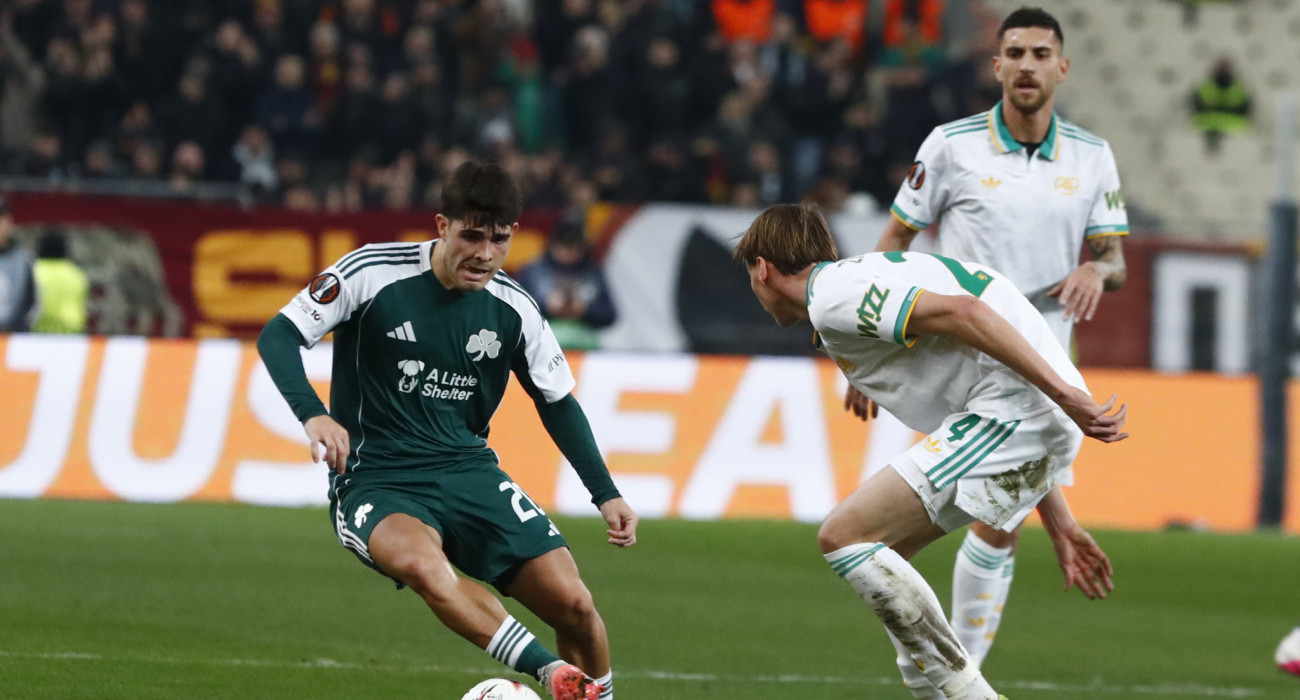 Στιγμιότυπο της αναμέτρησης Παναθηναϊκός - Ρόμα / Πηγή; Eurokinissi