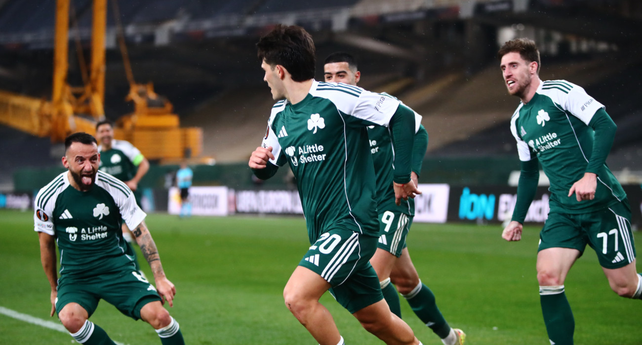 Οι παίκτες του Πανθηναϊκού πανηγυρίζουν / Πηγή: Eurokinissi