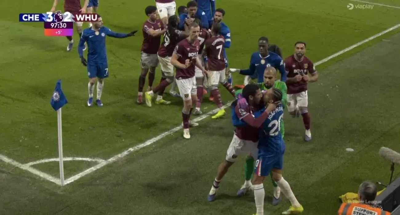 Τα επεισόδια στο φινάλε του Τσέλσι-Γουέστ Χαμ / Screenshot