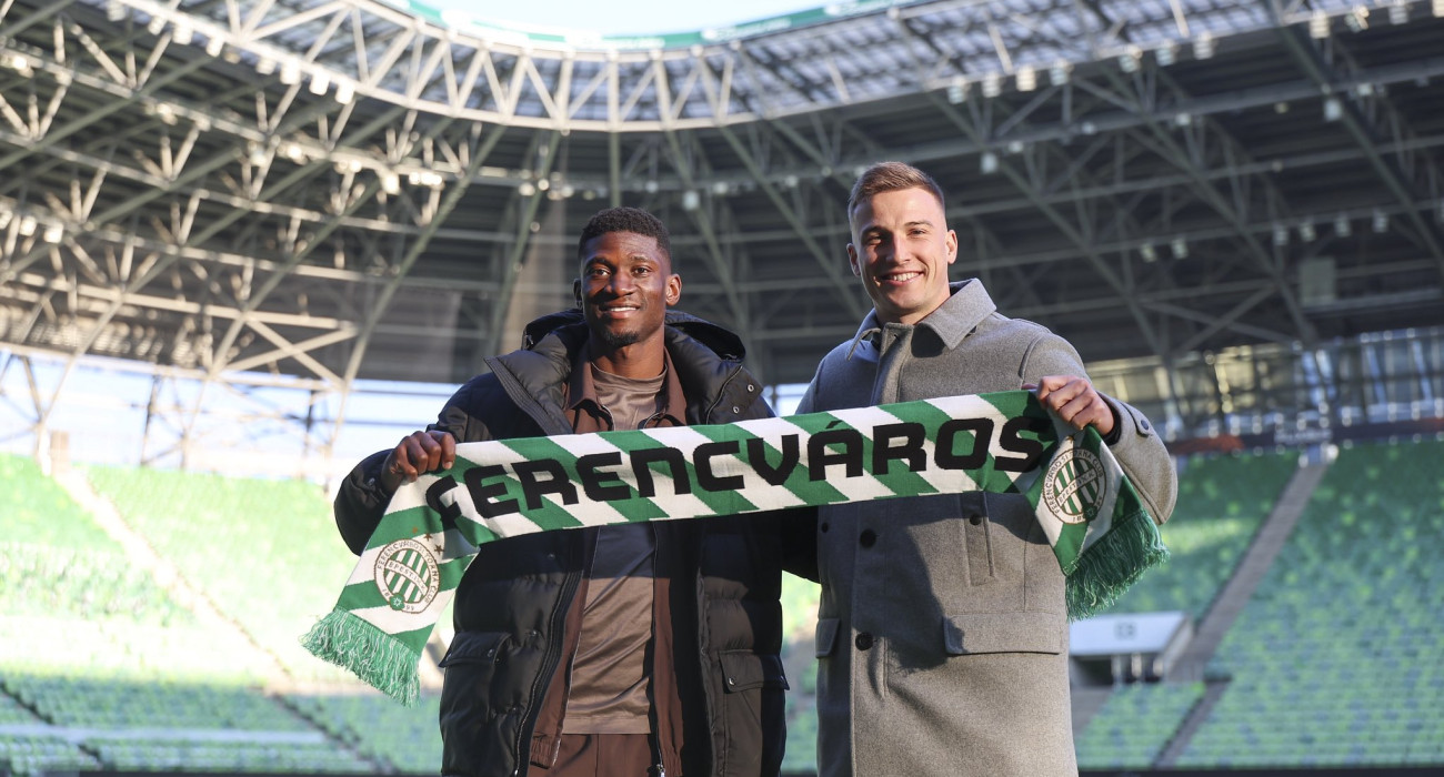 Ο Έλτον Ακολάτσε και ο Φράνκο Κοβάσεβιτς στη Φερεντσβάρος / Πηγή: 
Ferencvárosi TC