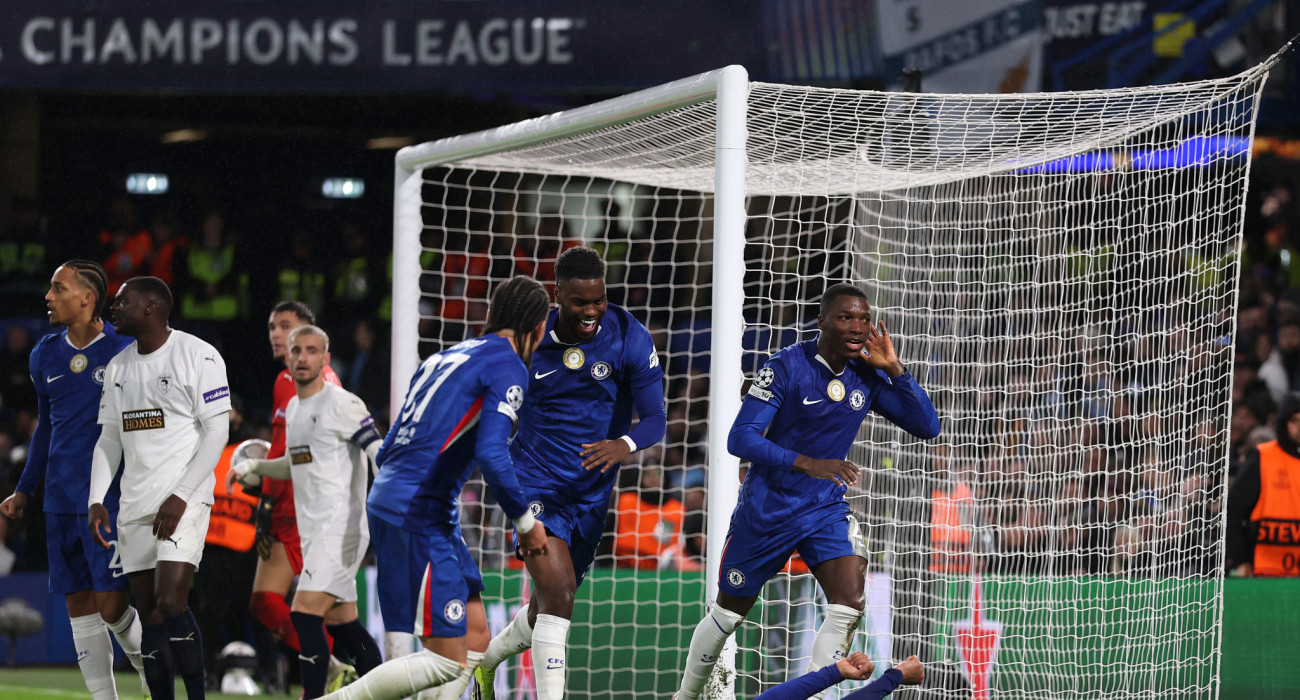 Οι παίκτες της Τσέλσι πανηγυρίζουν το γκολ / Πηγή: Getty Images