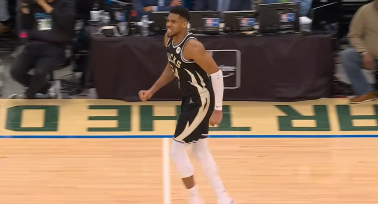 Ο Γιάννης Αντετοκούνμπο τραυματίστηκε στο ματς των Μπακς με τους Νάγκετς/printscreen