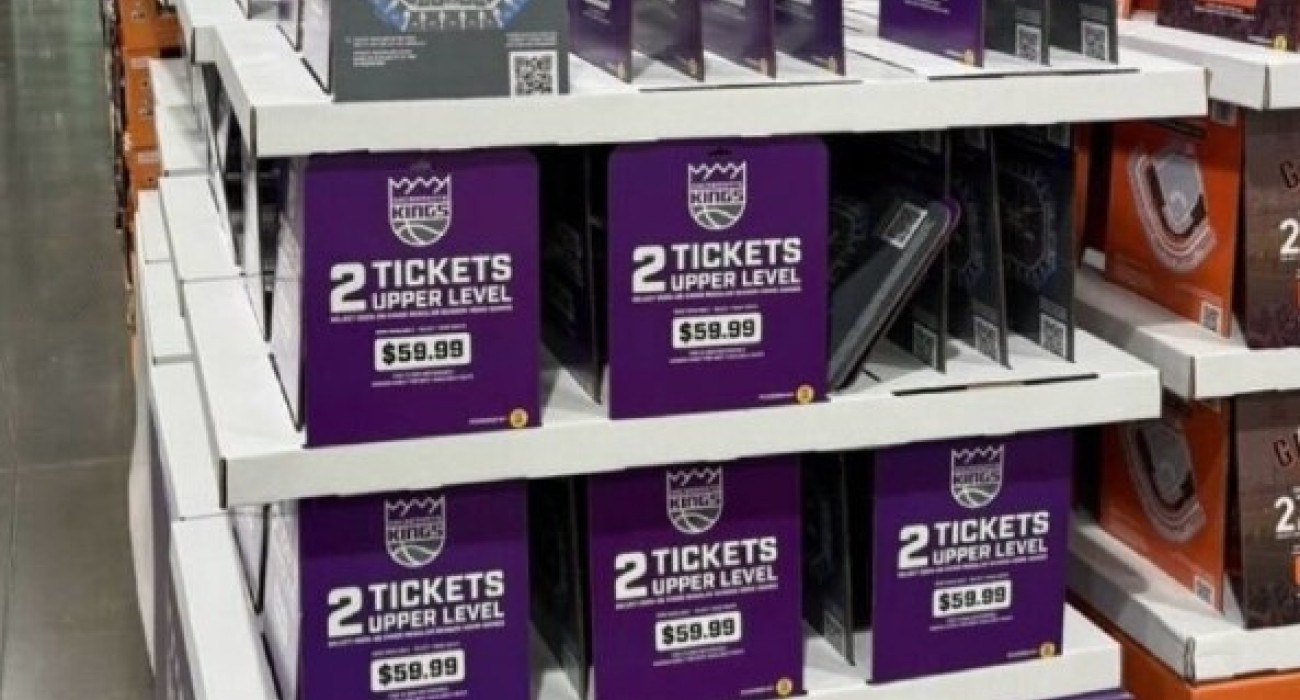 Το σταντ με την προσφορά των Σακραμέντο Κινγκς: τα δύο εισιτήρια μόνο $59,99 / Screenshot