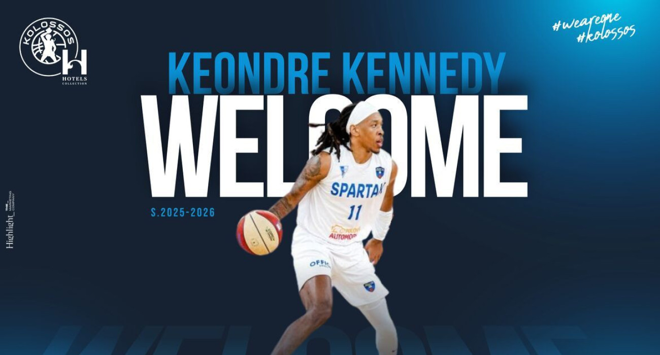 Η ΚΑΕ Κολοσσός H Hotels Collection ανακοινώνει τη συμφωνία της με τον Κεόντρε Κένεντι / Πηγή: Kolossos Collection Hotel