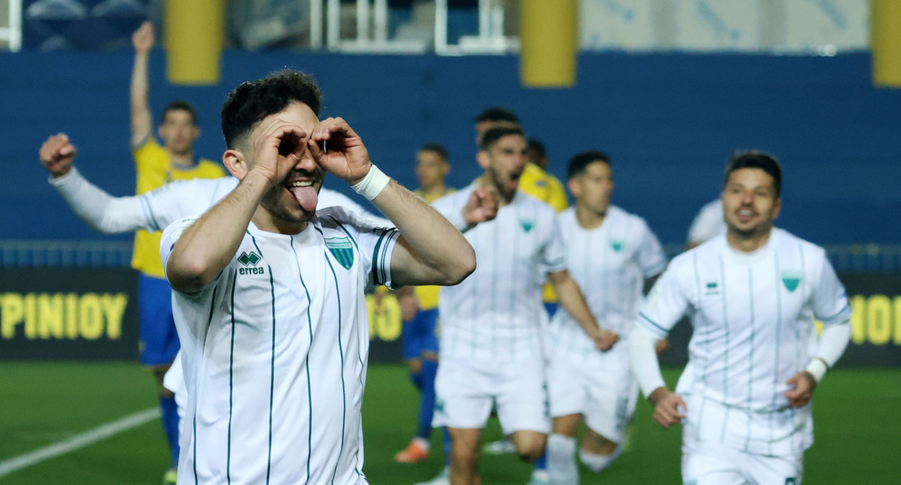 Οι ποδοσφαιριστές του Λεβαδειακού πανηγυρίζουν / Πηγή: Intime