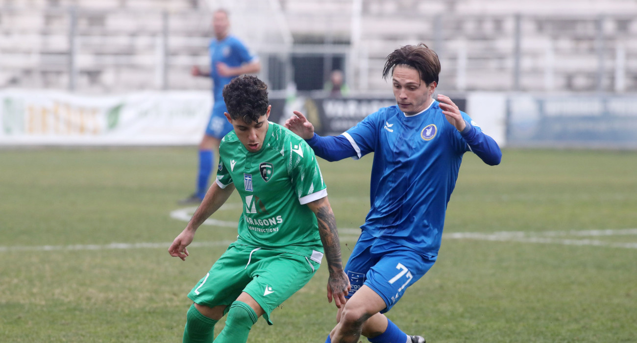 Στιγμιότυπο από το παιχνίδι Μακεδονικός - Νίκη Βόλου / Πηγή: Intime