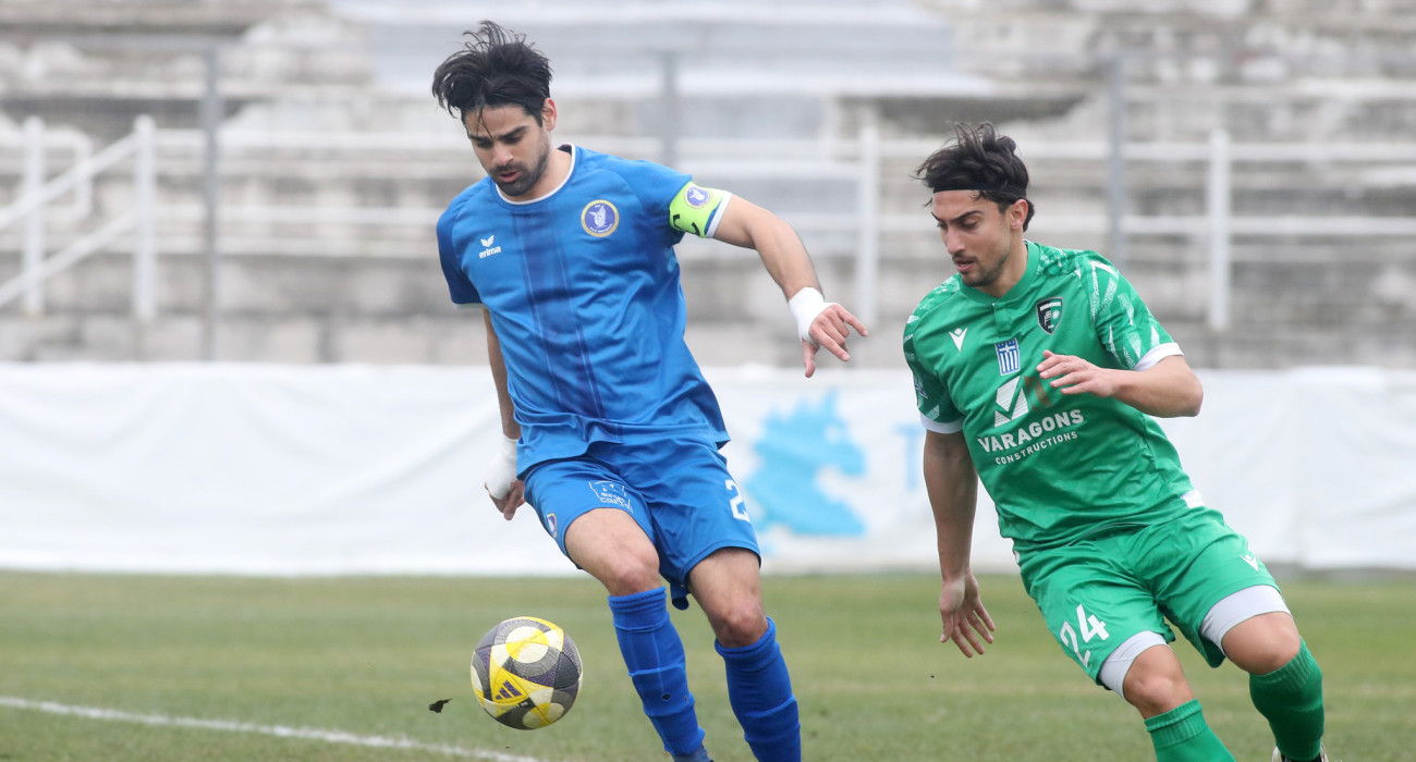 Ο Γιάννης Λουκίνας πέτυχε το γκολ της νίκης για την Νίκη Βόλου / Πηγή: Intime