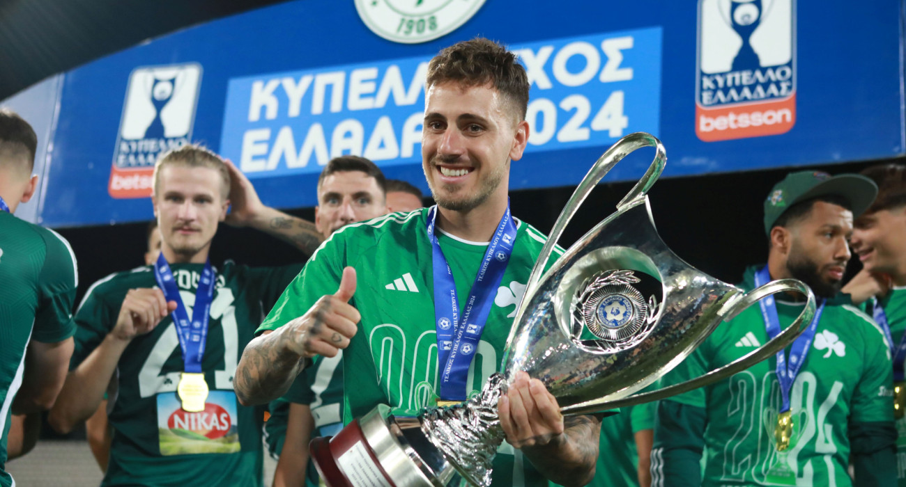 Ο Ντάνιελ Μαντσίνι κατέκτησε ένα Κύπελλο Ελλάδος στην τριετή θητεία του στον Παναθηναϊκό / Πηγή: Intime