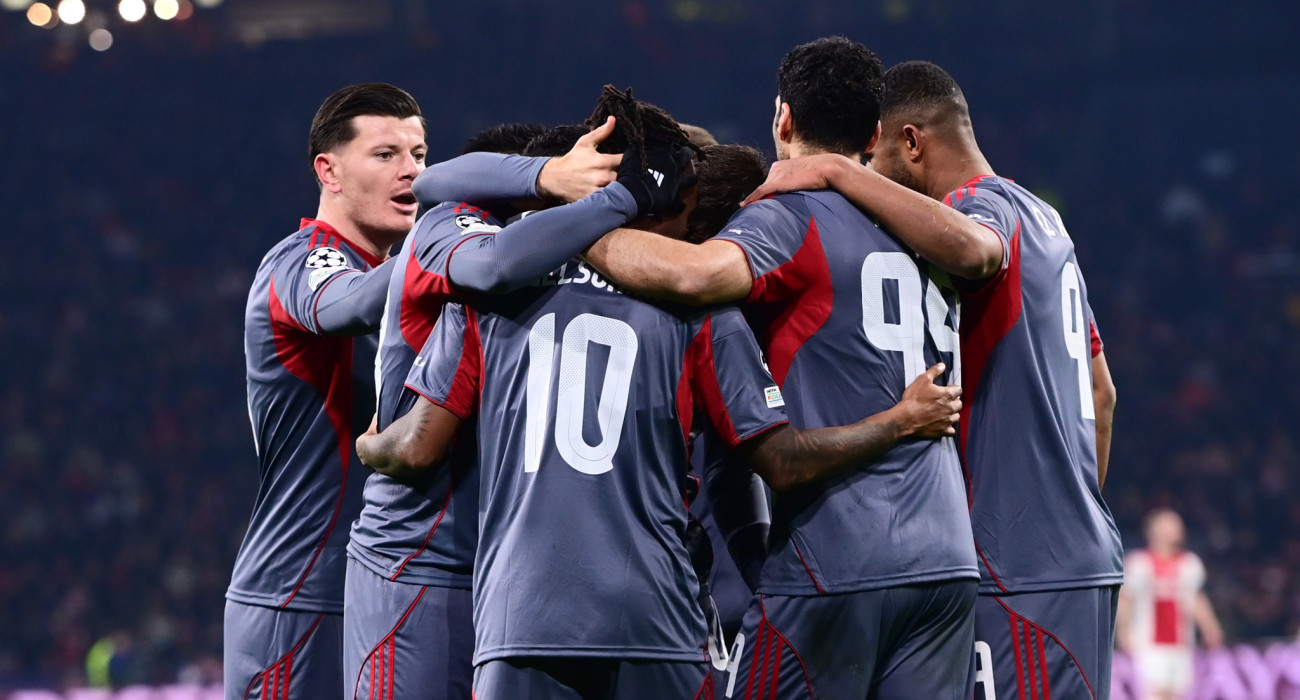 Οι πανηγυρισμοί των ποδοσφαιριστών του Ολυμπιακού / Πηγή: Eurokinissi