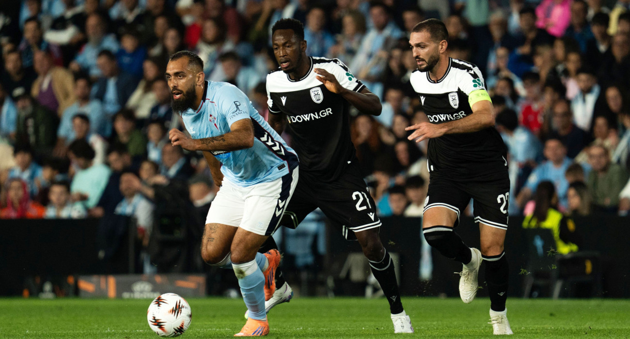 Οι Ντεσπόντοφ, Μπάμπα σε στιγμιότυπο από το παιχνίδι του ΠΑΟΚ στο Μπαλαΐδος κόντρα στη Θέλτα / Πηγή: Intime