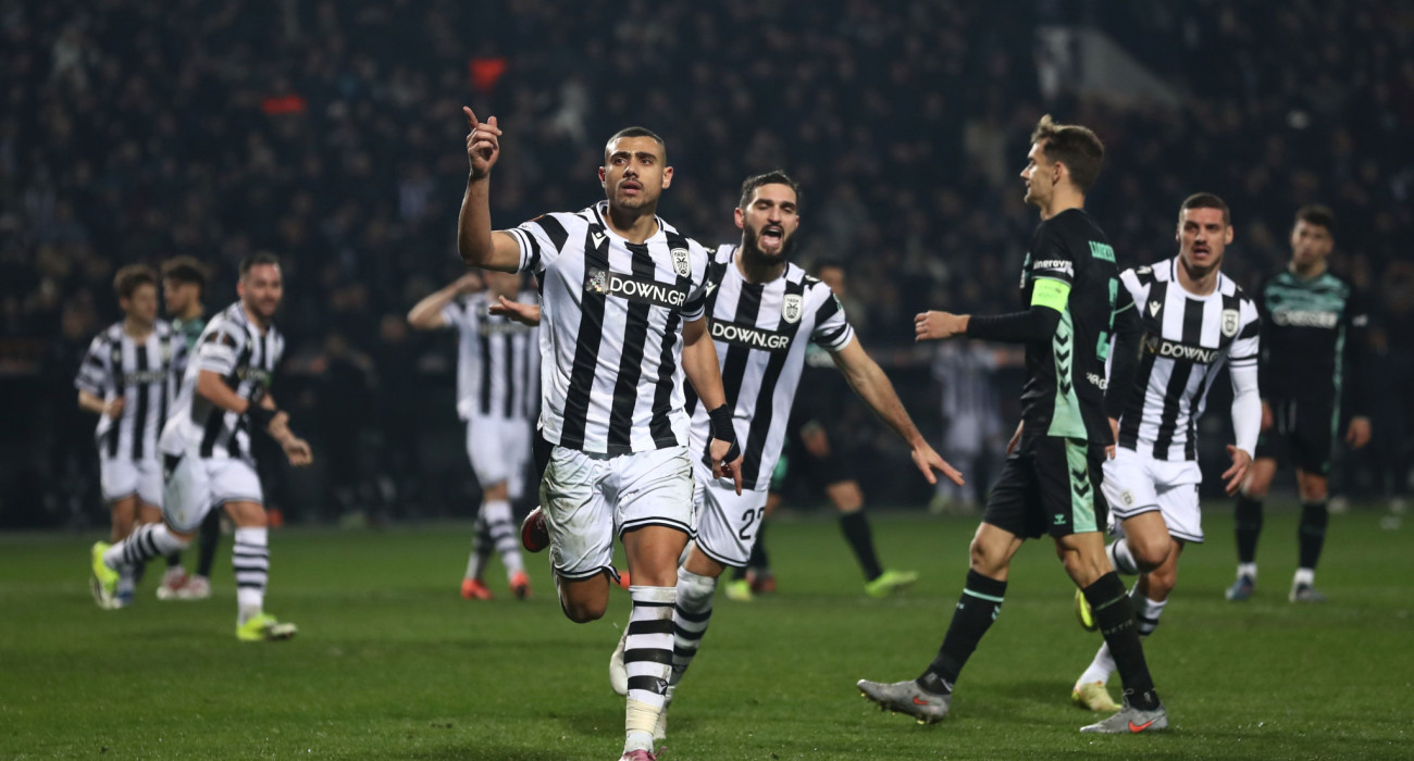 Οι ποδοσφαιριστές του ΠΑΟΚ πανηγυρίζουν / Πηγή: Eurokinissi