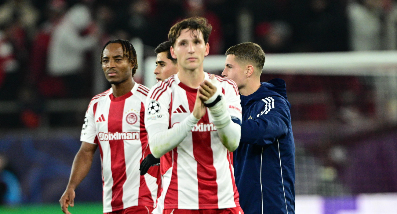 Ο Παναγιώτης Ρέτσος με τον Ολυμπιακό / Πηγή: Eurokinissi