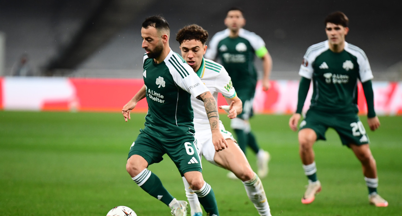 Στιγμιότυπο της αναμέτρησης Παναθηναϊκός - Ρόμα / Πηγή; Eurokinissi