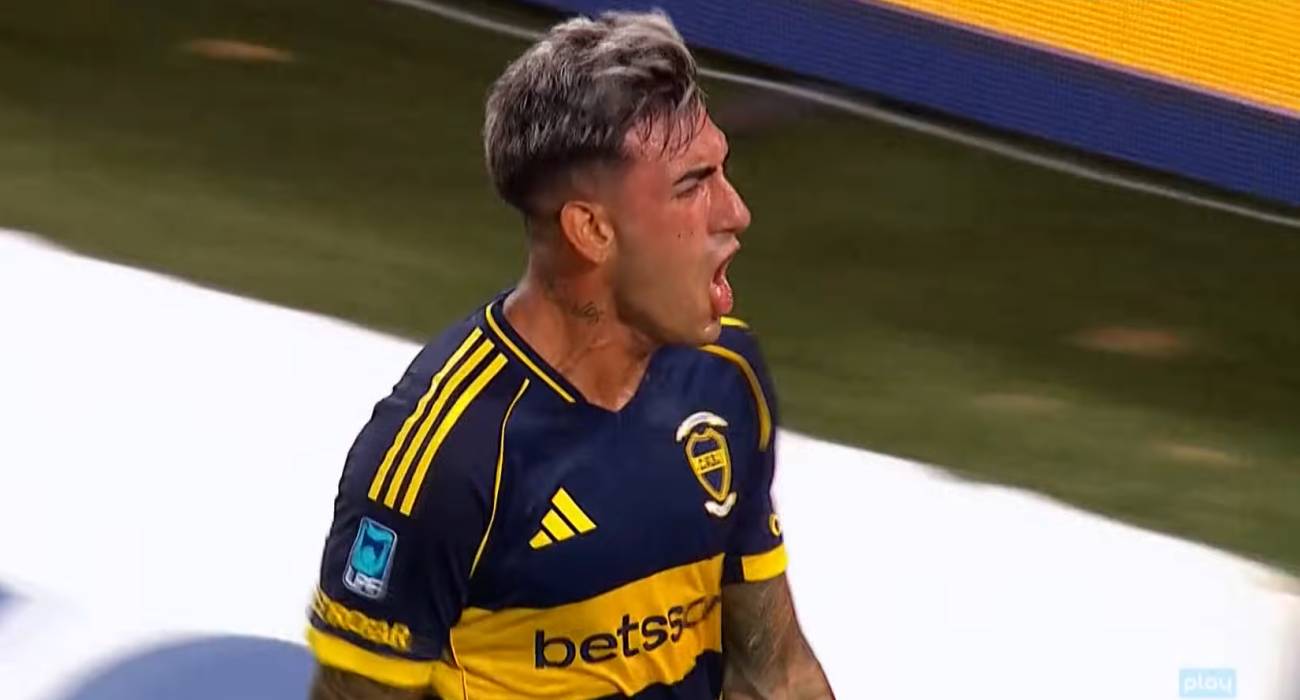 Ο Ντι Λιόλιο της Μπόκα Τζούνιορς πανηγρίζει / Screenshot