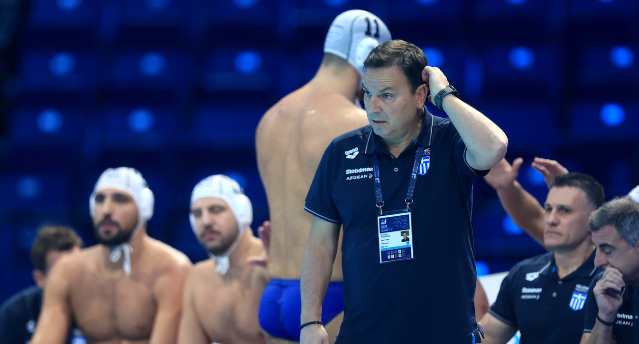 Ο ομοσπονδιακός προπονητής της Εθνικής πόλο, Θοδωρής Βλάχος / Πηγή: Intime