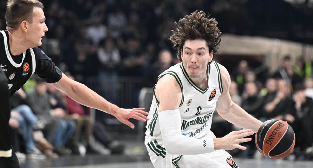 Ο Τζέντι Οσμάν στο παιχνίδι του Παναθηναϊκού με την Παρτίζαν, Πηγή: Vaggelis Stolis