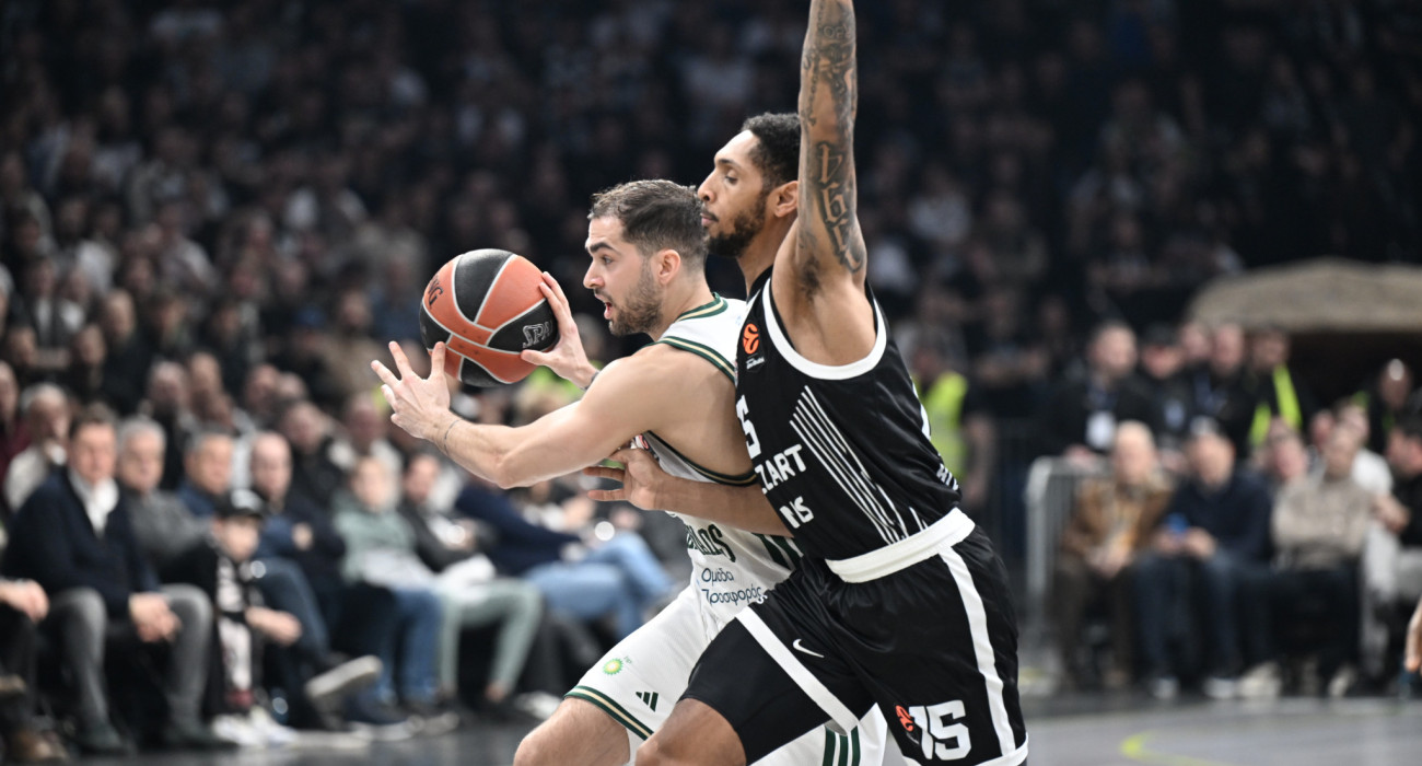 Ο Βασίλης Τολιόπουλος στο παιχνίδι του Παναθηναϊκού με την Παρτίζαν, Πηγή: Vaggelis Stolis