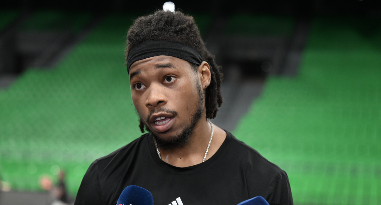 Ο Ρισόν Χολμς στη media day του Παναθηναϊκού, Πηγή: Vaggelis Stolis