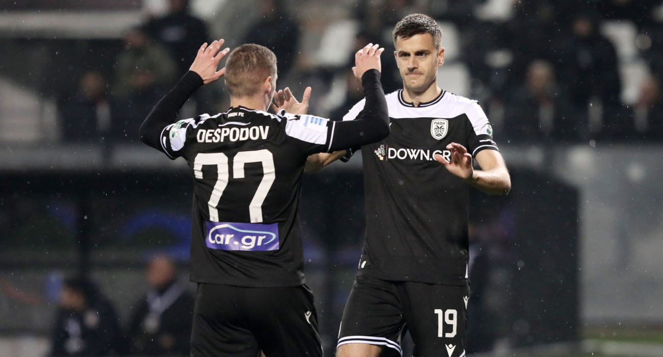 Αλεξάντερ Γερεμέγεφ και Κιρίλ Ντεσπόντοφ συνεργάστηκαν στα γκολ του ΠΑΟΚ / Πηγή: Intime