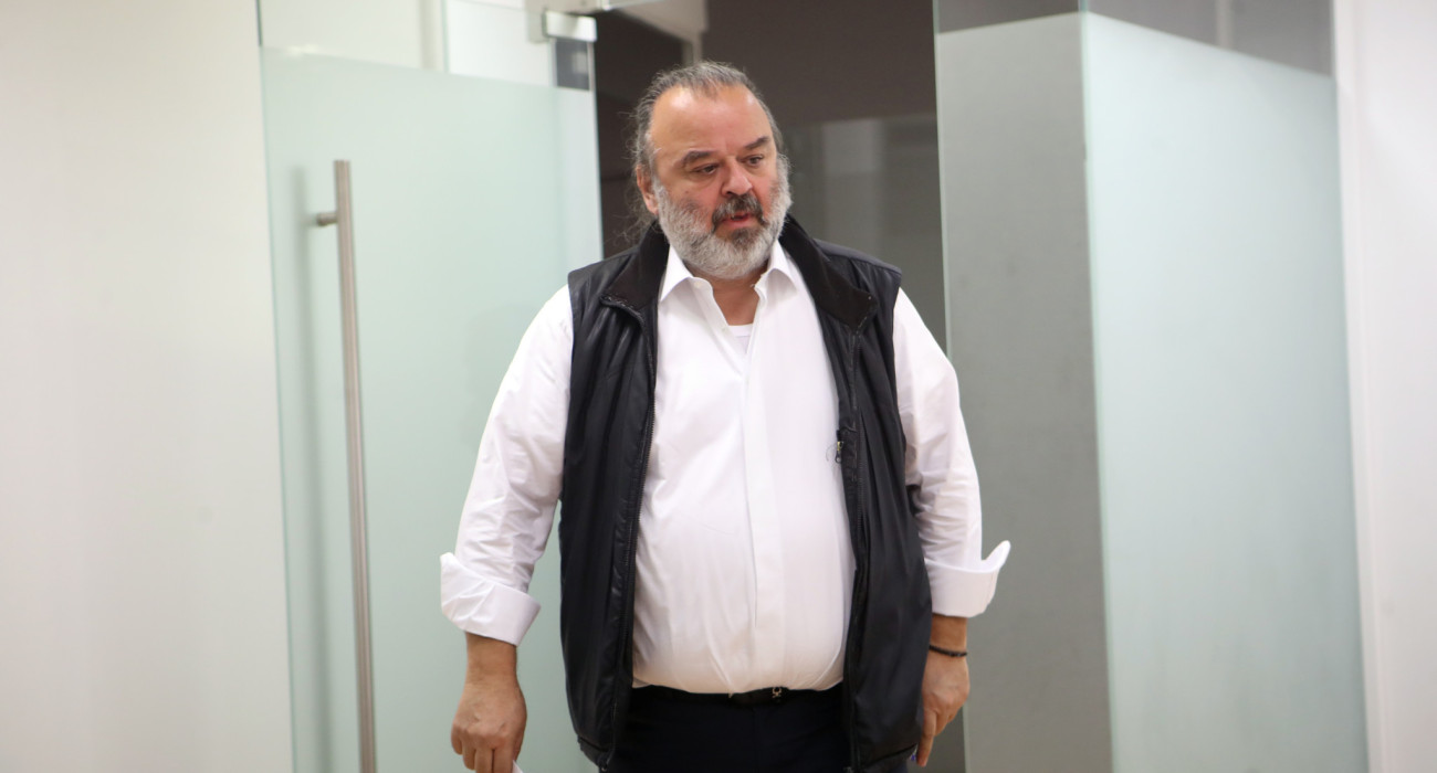 Ο Μάριος Ηλιόπουλος στην απολογία του στη Super League / Πηγή: Intime