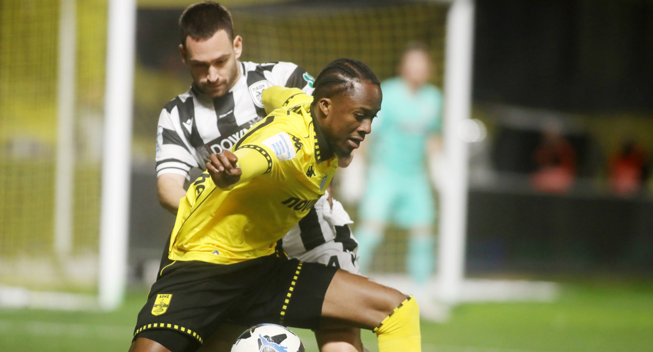 Ο Κριστιάν Κουαμέ στο ντεμπούτο του με τη φανέλα του Άρη / Πηγή: InTime