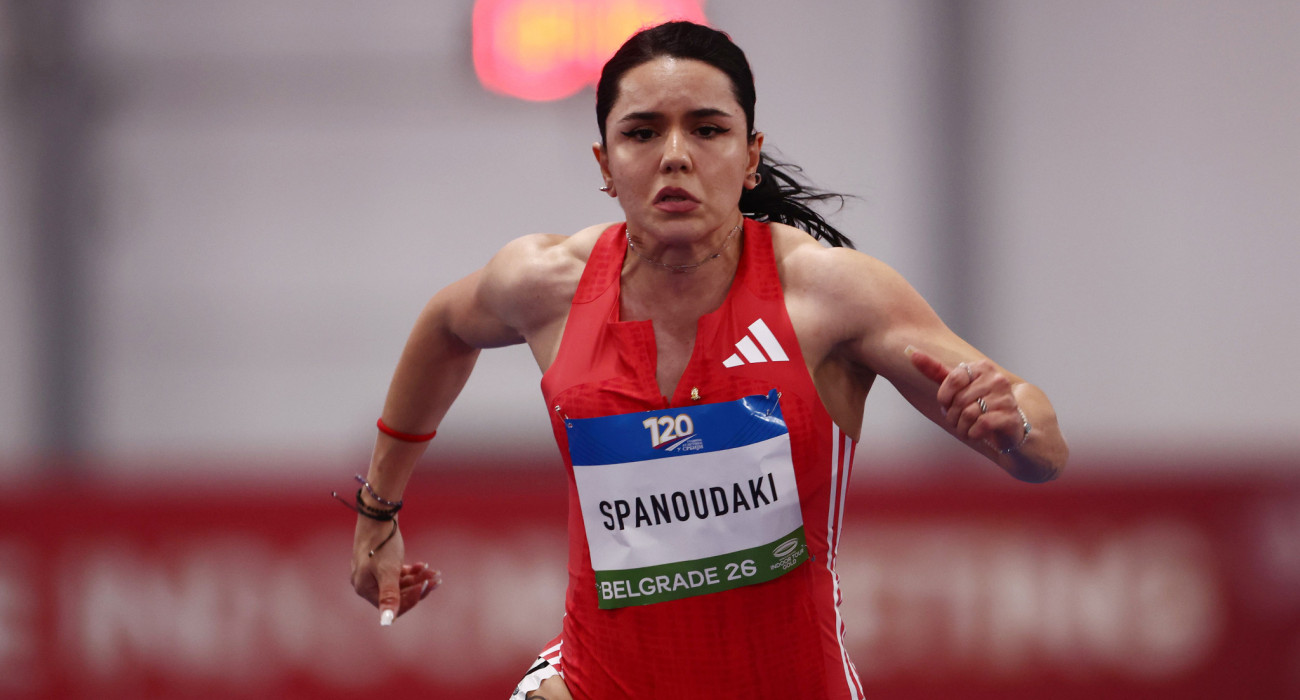 Η Ραφαέλα Σπανουδάκη στον τελικό των 60μ στο Βελιγράδι / Πηγή: Intime