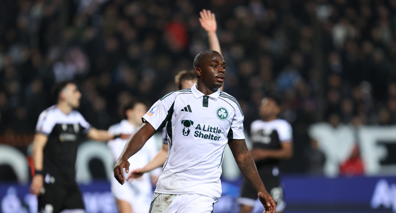 Ο Ανδρέας Τεττέη στο ΠΑΟΚ-Παναθηναϊκός / Πηγή: Intime