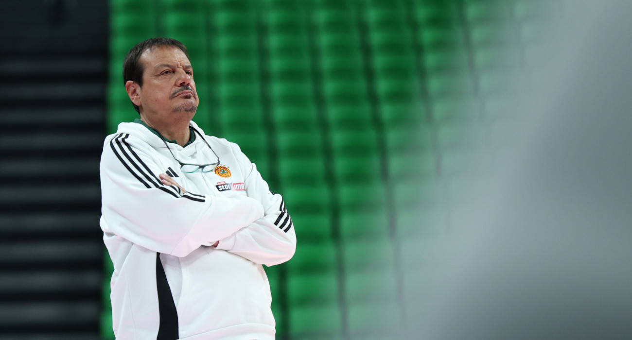 Ο Εργκίν Αταμάν στην προπόνηση του Παναθηναϊκού εν όψει του αγώνα με τη Φενέρμπαχτσε/Πηγή: Intime