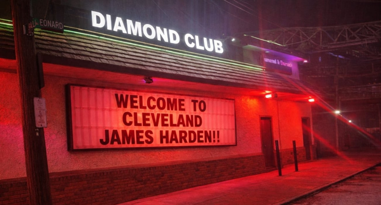 Η επιγραφή ενός στριπ κλαμπ στο Κλίβελαντ /