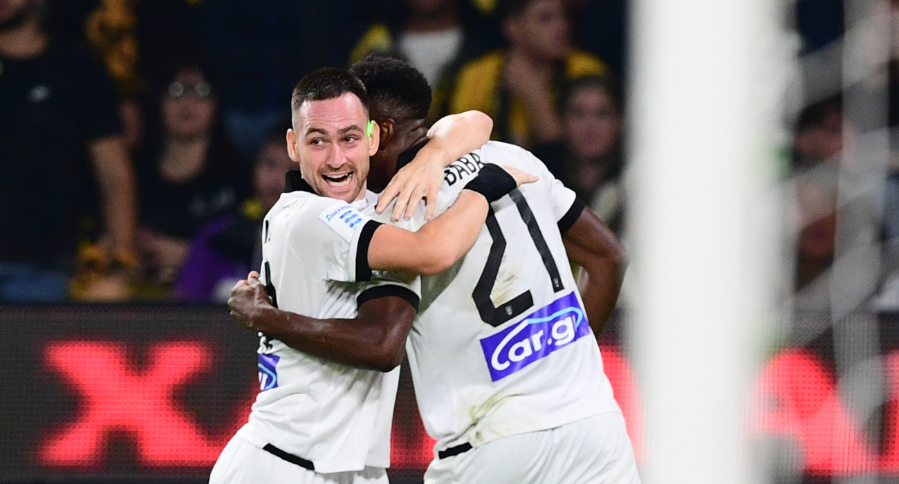 Ο Αντρίγια Ζίβκοβιτς και ο Μπάμπα Ράχμαν στην νίκη του ΠΑΟΚ επί της ΑΕΚ νωρίτερα φέτος / Πηγή: Eurokinissi