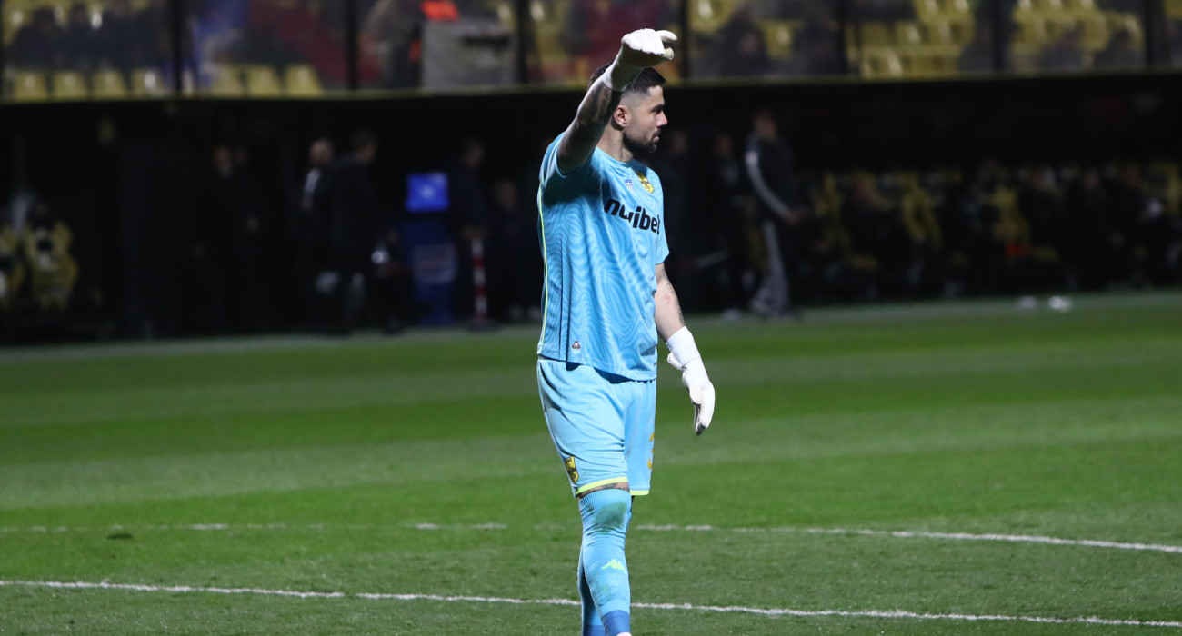 Ο Γιώργος Αθανασιάδης στο ματς με τον ΠΑΟΚ/ Πηγή: Eurokinissi