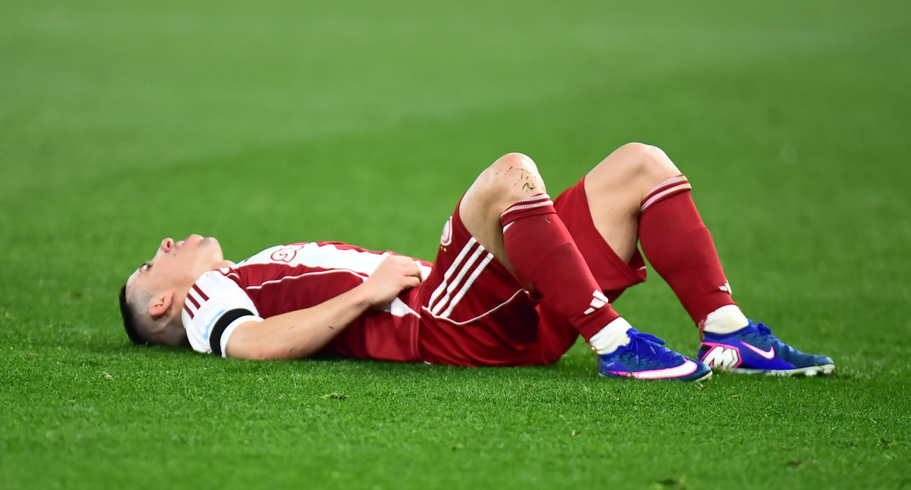 Η απογοήτευση του Ντάνιελ Ποντένσε μετά την ήττα από τον Παναθηναϊκό / Πηγή: Eurokinissi