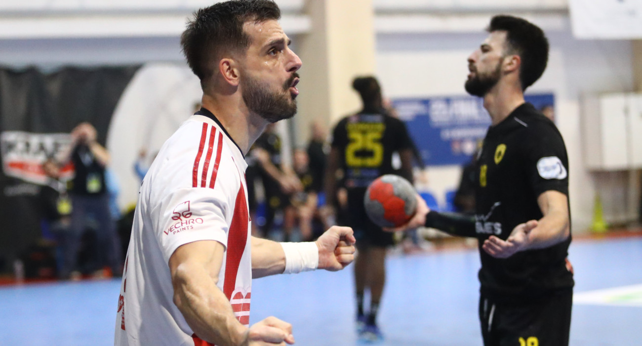 Παίκτης του Ολυμπιακού πανηγυρίζει μετά από γκολ / Πηγή: Eurokinissi