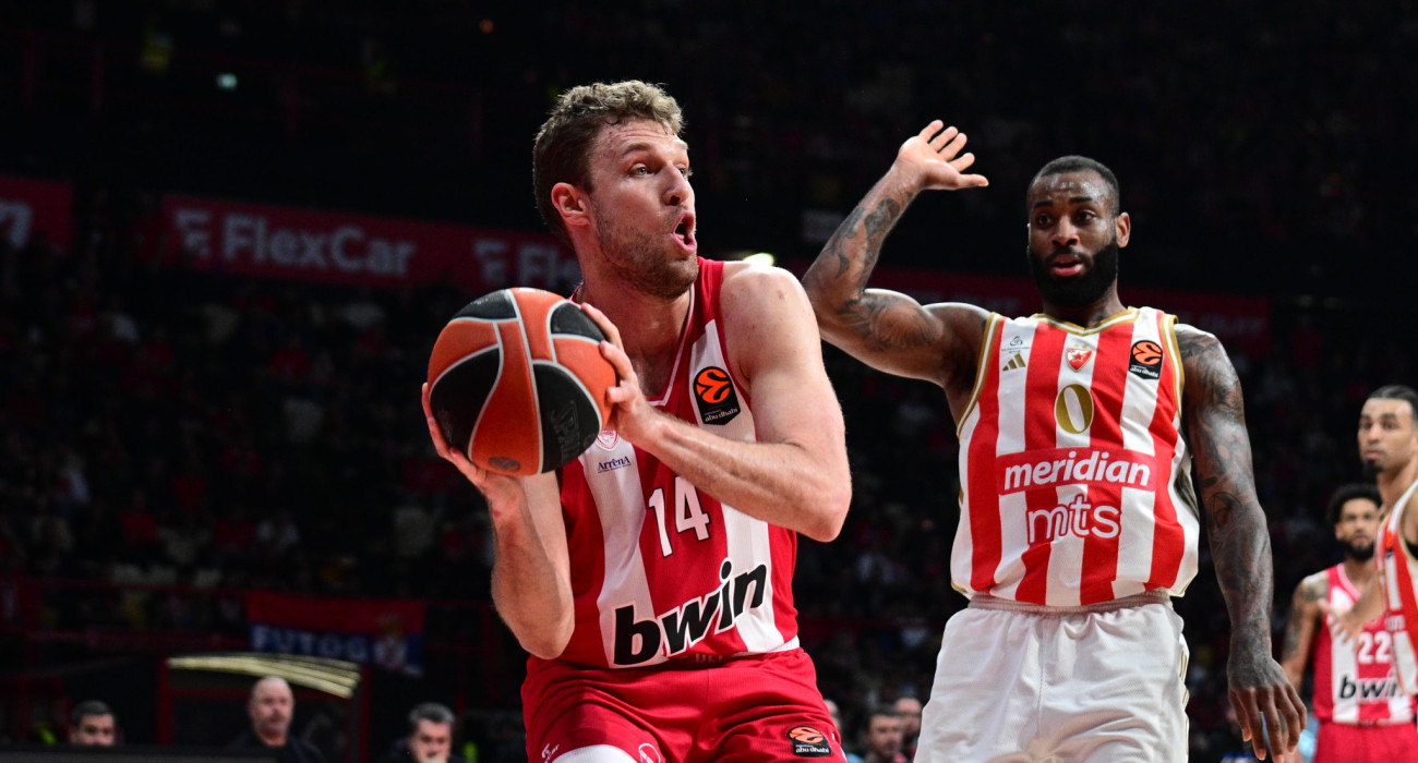 Στιγμιότυπο από το παιχνίδι ανάμεσα σε Ολυμπιακό και Ερυθρό Αστέρας, Πηγή: Eurokinissi