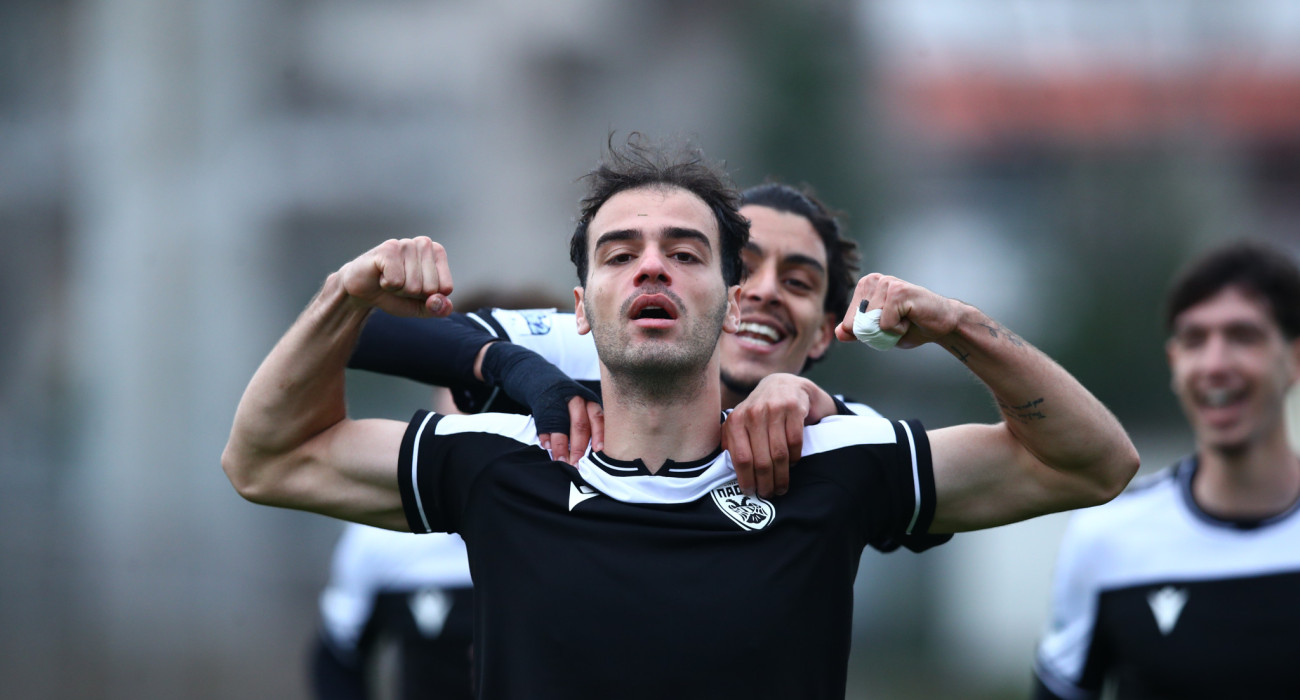 Οι ποδοσφαιριστές του ΠΑΟΚ Β πανηγυρίζουν στην αναμέτρηση με την Καβάλα / Πηγή: Eurokinissi