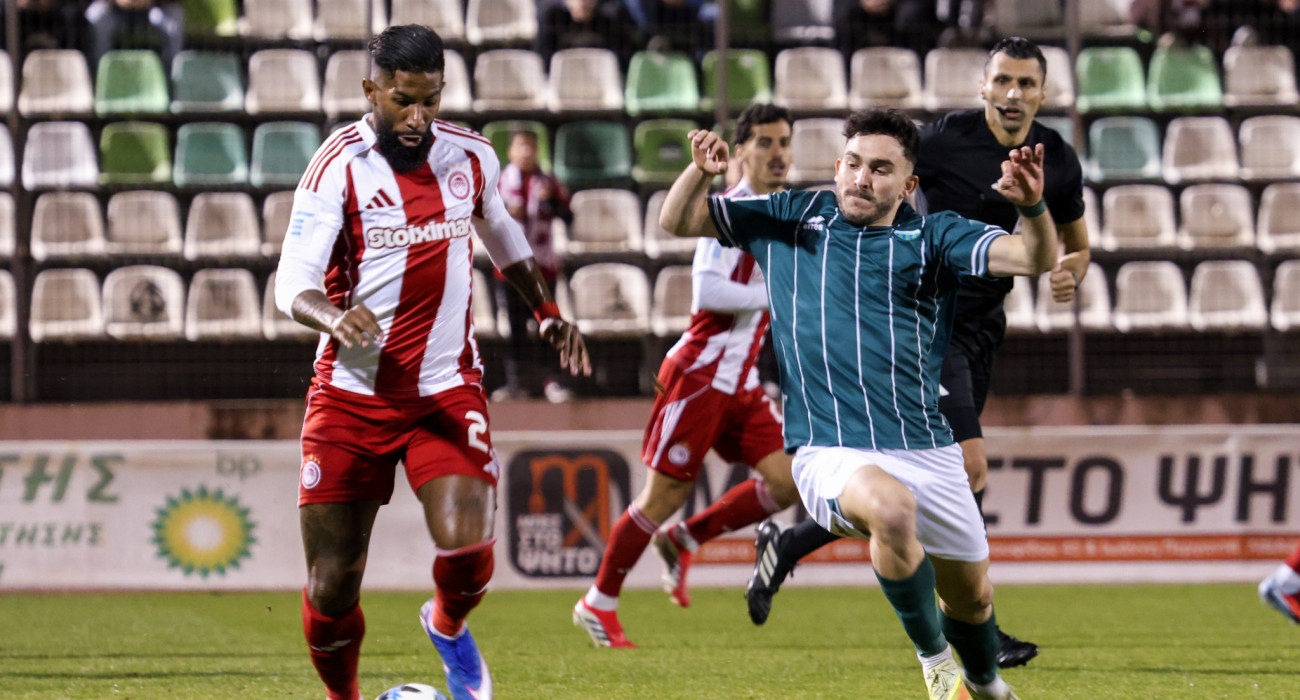 O Ολυμπιακός «κόλλησε» απέναντι στον Λεβαδειακό / Πηγή: Eurokinissi