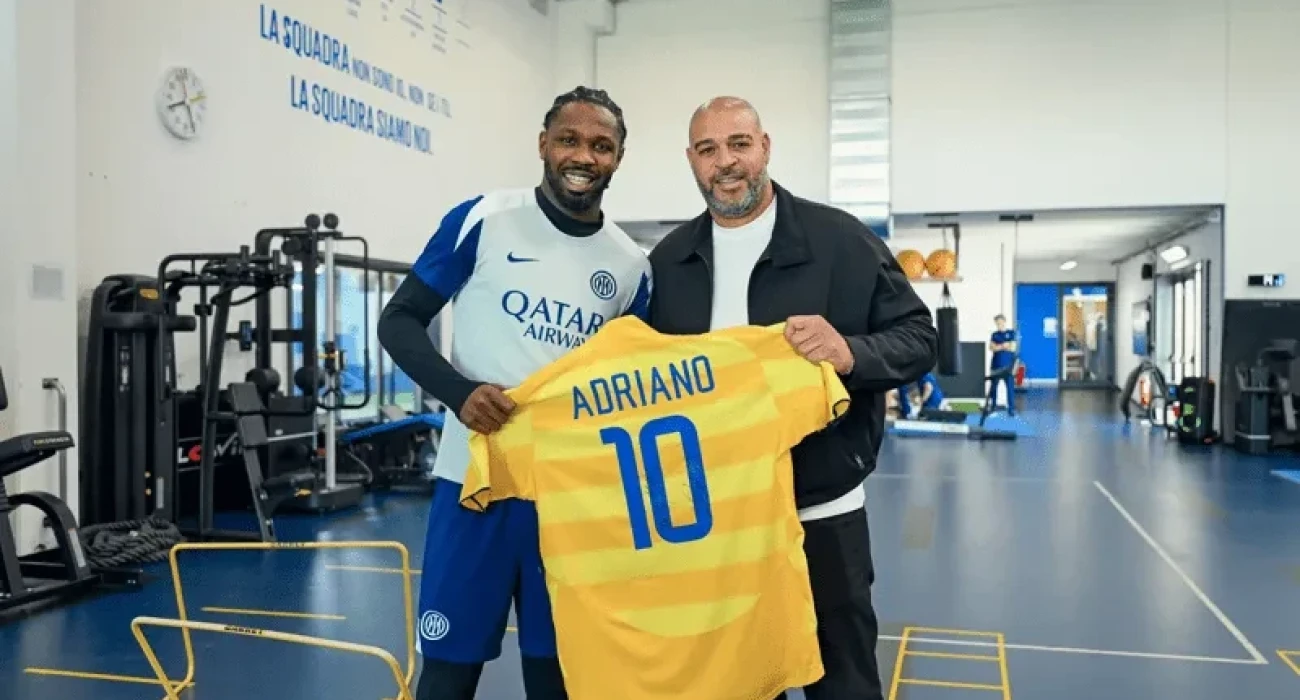 Ο Μάρκους Τουράμ με τον Αντριάνο  / Πηγή: instagram