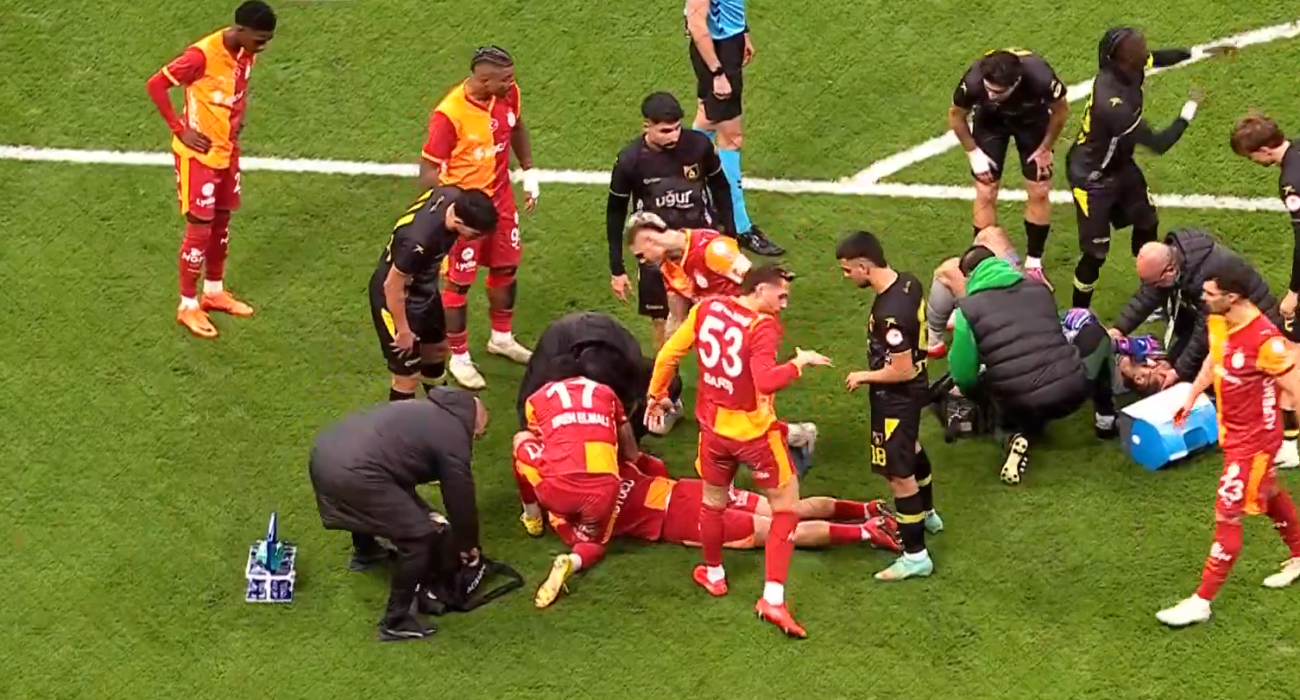 Ο Αλπέρ Γιλντίζ έσωσε τον συμπαίκτη του στην Γαλατασαράι, Αχμέντ Κουτσού / Screenshot