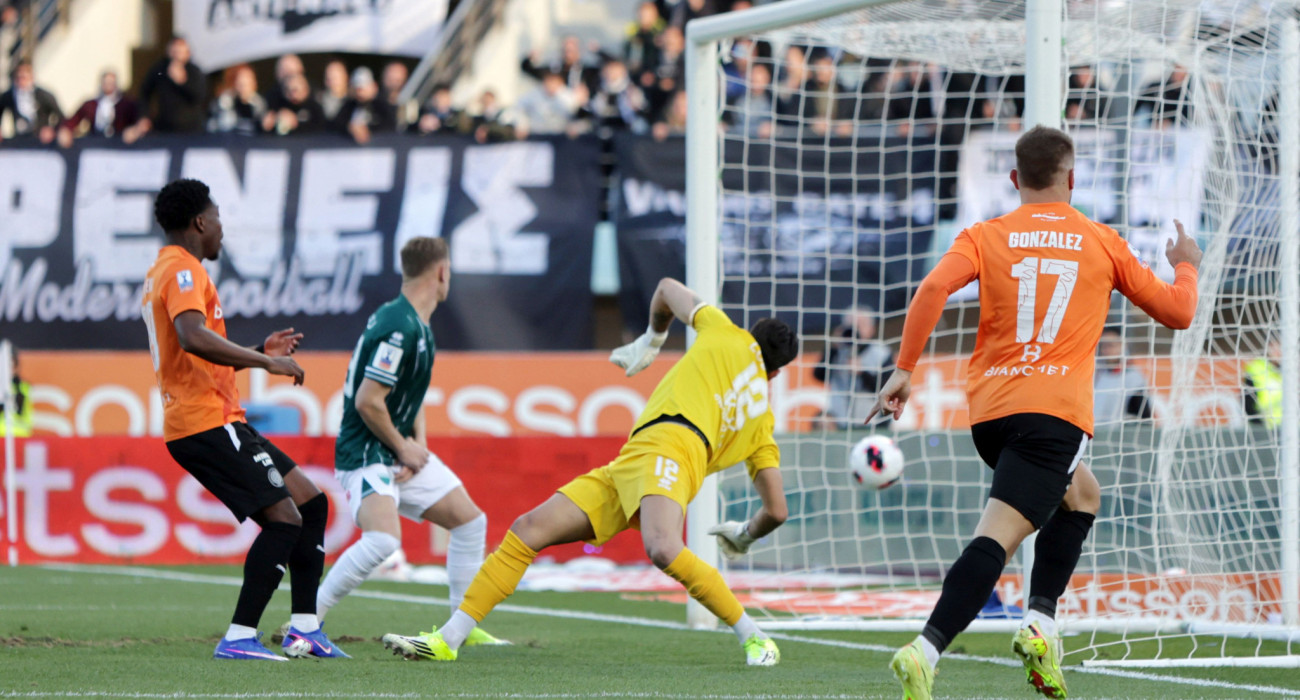 Ο Γκονθάλεθ ανοίγει το σκορ για τον ΟΦΗ στον ημιτελικό Κυπέλλου Ελλάδος με τον Λεβαδειακό / Πηγή: Intime