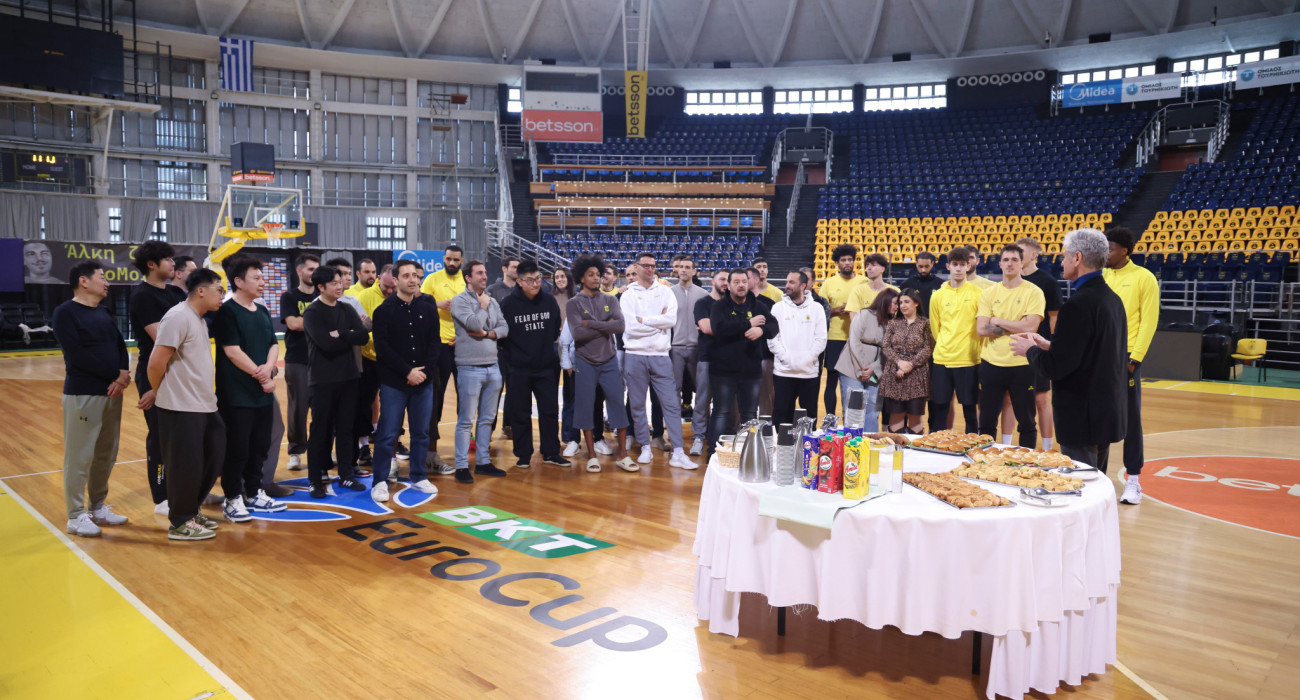 Σύσσωμος ο Άρης στο Παλέ / Πηγή: Aris BC